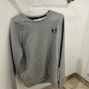 Under Armour Gray Crewneck Sweater Athletic Casual